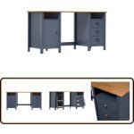 Vidaxl - bureau hill gris 150x50x74 cm bois de pin solide - bureau en bois - bureau design - bureau industriel ... Vidaxl - bureau hill gris 150x50x74 cm bois de pin solide - bureau en bois - bureau design - bureau industriel ...