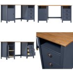 Vidaxl - bureau hill gris 150x50x74 cm bois de pin solide - bureau en bois - bureau design - bureau industriel ... Vidaxl - bureau hill gris 150x50x74 cm bois de pin solide - bureau en bois - bureau design - bureau industriel ...