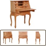 Vidaxl - bureau secrétaire 78x42x103 cm bois d'acajou massif - bureau vintage - bureau secretaire - meuble ... Vidaxl - bureau secrétaire 78x42x103 cm bois d'acajou massif - bureau vintage - bureau secretaire - meuble ...