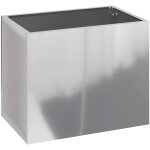 Vidaxl - cache - pot de jardin argent 50 x 32 x 40 cm acier galvanis