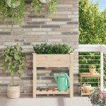 Vidaxl - cache - pot de jardin avec tagre beige 71 x 37 x 76. 5 cm