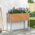 Vidaxl cache - pot de jardin marron clair 100 x 45 x 90 cm