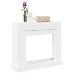 Vidaxl - cadre de chemine blanc 100x30x87, 5 cm bois d'ingnierie