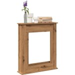 Cadre de chemin�e ch�ne artisanal 75x20x87, 5 cm bois ing�nierie vidaxl