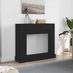 Vidaxl - cadre de chemin�e ch�ne noir 100x30x87, 5 cm bois d'ing�nierie