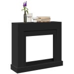 Vidaxl - cadre de chemine noir 100x30x87, 5 cm bois d'ingnierie