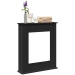 Cadre de chemin�e noir 75x20x87, 5 cm bois d'ing�nierie - vidaxl
