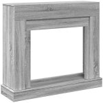 Vidaxl - cadre de chemine sonoma gris 100x30x87, 5 cm bois d'ingnierie