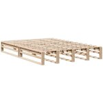 Cadre de lit sans matelas 140x190 cm bois de pin massif vidaxl