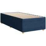 Cadre de lit bleu 90x190 cm tissu Cadre de lit bleu 90x190 cm tissu