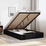 Vidaxl - cadre de lit ottoman sans matelas noir 120x190 cm similicuir