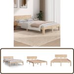 Vidaxl - cadre de lit sans matelas 120x190 cm - cadre de lit - lit en bois - lit double - meuble chambre ... Vidaxl - cadre de lit sans matelas 120x190 cm - cadre de lit - lit en bois - lit double - meuble chambre ...