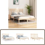 Vidaxl - cadre de lit sans matelas 160x200 cm bois massif - lit double - cadre lit bois - lit en bois ... Vidaxl - cadre de lit sans matelas 160x200 cm bois massif - lit double - cadre lit bois - lit en bois ...