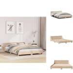 Vidaxl - cadre de lit sans matelas 160x200 cm bois massif de pin - cadre de lit - lit double - lit en ...
