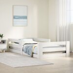Cadre de lit sans matelas blanc 70x140 cm bois de pin massif vidaxl