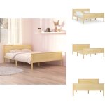 Vidaxl - cadre de lit sans matelas bois massif de pin 160x200 cm - cadre de lit - lit double - bois massif ... Vidaxl - cadre de lit sans matelas bois massif de pin 160x200 cm - cadre de lit - lit double - bois massif ...