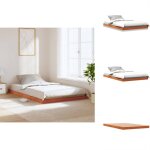 Vidaxl - cadre de lit sans matelas cire marron 120x200cm bois pin massif - cadre de lit - lit double ... Vidaxl - cadre de lit sans matelas cire marron 120x200cm bois pin massif - cadre de lit - lit double ...