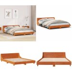 Cadre de lit sans matelas cire marron 160x200cm bois pin massif - cadre de lit - lit en bois - lit double ... Cadre de lit sans matelas cire marron 160x200cm bois pin massif - cadre de lit - lit en bois - lit double ...