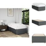 Vidaxl - cadre de lit sans matelas gris foncé 100x200 cm tissu - cadre de lit - cadres de lit - sommier ... Vidaxl - cadre de lit sans matelas gris foncé 100x200 cm tissu - cadre de lit - cadres de lit - sommier ...