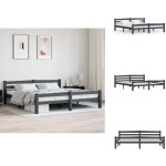 Vidaxl - cadre de lit sans matelas gris foncé pin massif 180x200 cm - cadre de lit - lit double - lit ... Vidaxl - cadre de lit sans matelas gris foncé pin massif 180x200 cm - cadre de lit - lit double - lit ...