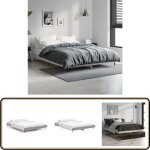 Vidaxl - cadre de lit sans matelas sonoma gris 140x190 cm - cadre de lit - lit double - lit sommier - ... Vidaxl - cadre de lit sans matelas sonoma gris 140x190 cm - cadre de lit - lit double - lit sommier - ...