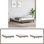 Vidaxl - cadre de lit sans matelas taupe 120x190 cm tissu - cadre de lit - lit double - literie - meuble ... Vidaxl - cadre de lit sans matelas taupe 120x190 cm tissu - cadre de lit - lit double - literie - meuble ...