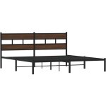 Cadre de lit sans matelas avec t�te de lit 180x200 cm vidaxl