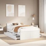 Vidaxl - cadre de lit sans matelas avec t�te de lit blanc 120x190 cm pin 173460