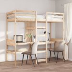 Vidaxl - cadre de lit superposé sans matelas 75x190cm bois de pin massif Vidaxl - cadre de lit superposé sans matelas 75x190cm bois de pin massif