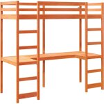 Vidaxl - cadre de lit superposé sans matelas 80x200cm bois de pin massif Vidaxl - cadre de lit superposé sans matelas 80x200cm bois de pin massif