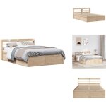 Vidaxl - cadre de lit avec tête de lit 140x190 cm bois de pin massif - cadre de lit - cadres de lit - ... Vidaxl - cadre de lit avec tête de lit 140x190 cm bois de pin massif - cadre de lit - cadres de lit - ...