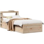 Vidaxl cadre de lit avec t�te de lit 90x190 cm bois de pin massif