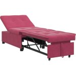 Vidaxl - canap - lit rouge bordeaux 67 x 194 x 38 cm velours
