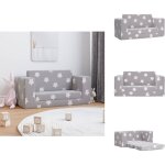 Vidaxl - canap� - lit enfant 2 places gris clair �toiles peluche douce - canap� enfant - canap� lit enfant ...