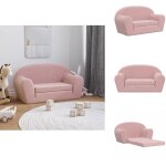 Vidaxl - canap� - lit pour enfants 2 places rose peluche douce - canap� enfant - canap� lit enfant - ...