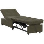 Vidaxl - canap� - lit vert arm�e 67 x 194 x 38 cm cuir su�d� faux