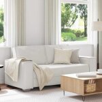 Vidaxl - canap� loveseat blanc 140 cm en simili cuir