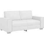 Vidaxl - canap� loveseat blanc 140 cm en simili cuir