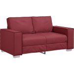 Vidaxl - canap amoureux 160 cm avec coussin rouge bordeaux faux cuir