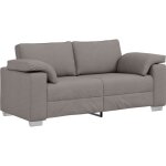 Vidaxl - canap� avec coussin taupe 180 x 77 x 82 cm tissu