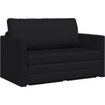 Vidaxl - canap - lit noir 124 x 71 x 78 cm cuir artificiel