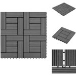 Carreaux de terrasse 30x30 cm 11 pcs gris wpc 1 m2 - carrelages exterieur - carrelage terrasse - carrelage ... Carreaux de terrasse 30x30 cm 11 pcs gris wpc 1 m2 - carrelages exterieur - carrelage terrasse - carrelage ...