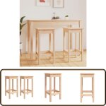 Vidaxl - chaises de bar lot de 2 40x40x78 cm bois de pin solide - chaise de bar - tabouret de bar - chaise ...
