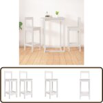 Vidaxl - chaises de bar lot de 2 blanc 40x41, 5x112 cm bois de pin solide - chaise de bar - tabouret ... Vidaxl - chaises de bar lot de 2 blanc 40x41, 5x112 cm bois de pin solide - chaise de bar - tabouret ...