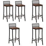 Vidaxl - chaises de bar lot de 2 bois de récupération massif - chaise de bar - tabouret de bar - meubles ... Vidaxl - chaises de bar lot de 2 bois de récupération massif - chaise de bar - tabouret de bar - meubles ...