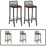 Vidaxl - chaises de bar lot de 2 bois de rcupration massif - chaise de bar - tabouret de bar - meubles ...