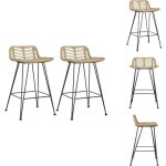 Vidaxl - chaises de bar lot de 2 rotin naturel - chaise de bar - chaise de comptoir - tabouret de bar ... Vidaxl - chaises de bar lot de 2 rotin naturel - chaise de bar - chaise de comptoir - tabouret de bar ...