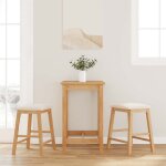 Vidaxl - chaises de bar avec coussins 2 pcs bois massif d'hva