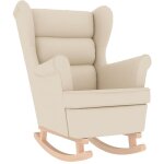 Chaise  bascule blanc 74x90x102 cm lin vidaxl