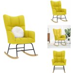 Chaise à bascule jaune clair tissu - chaise à bascule - chaises à bascule - chaise - chaise de salon Chaise à bascule jaune clair tissu - chaise à bascule - chaises à bascule - chaise - chaise de salon